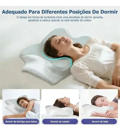 Travesseiro Cervical Ortopédico Espuma De Memória - Imagem 4