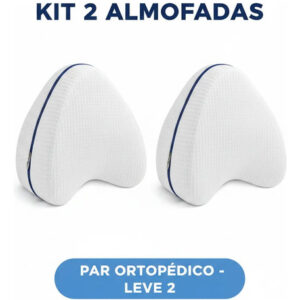 Kit 2 Almofadas Travesseiro De Pernas Ortopedico Par